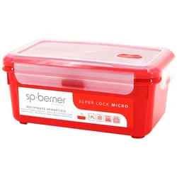 SP BERNER - Hermetic SUPER LOCK MICRO 1,9 L, geeignet zum Dampfgaren in der Mikrowelle