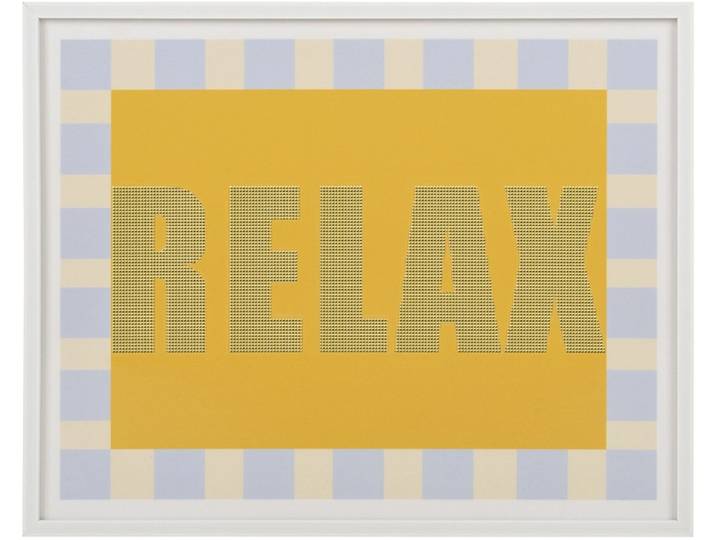 Leinwand bedruckt RELAX 1 Stück mehrfarbig 50x40x2.2cm
