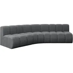 ECKSOFA modulares Sofa Montra-L1 - 290x174x70 cm Dunkelgrau