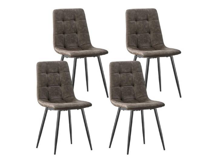 LuxusKollektion Esszimmerstuhl Esszimmerstühle 4er Set Dunkelbraun