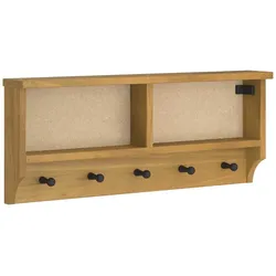 vidaXL Wandgarderobe SANDNES 87x12x35 cm Massivholz Kiefer
