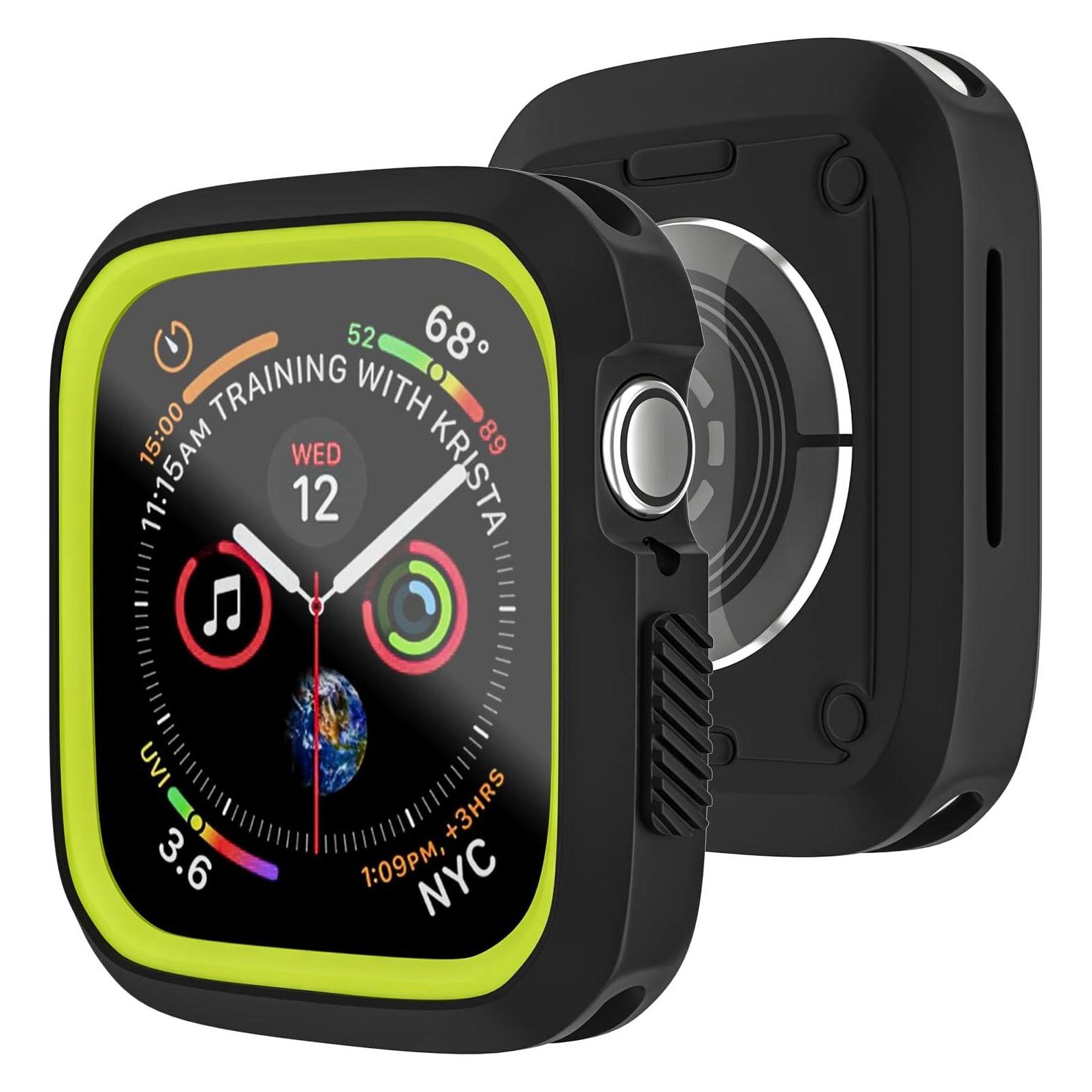 Devia Dazzle Series protective case (40mm) for Apple Watch black yellow (6938595323867)