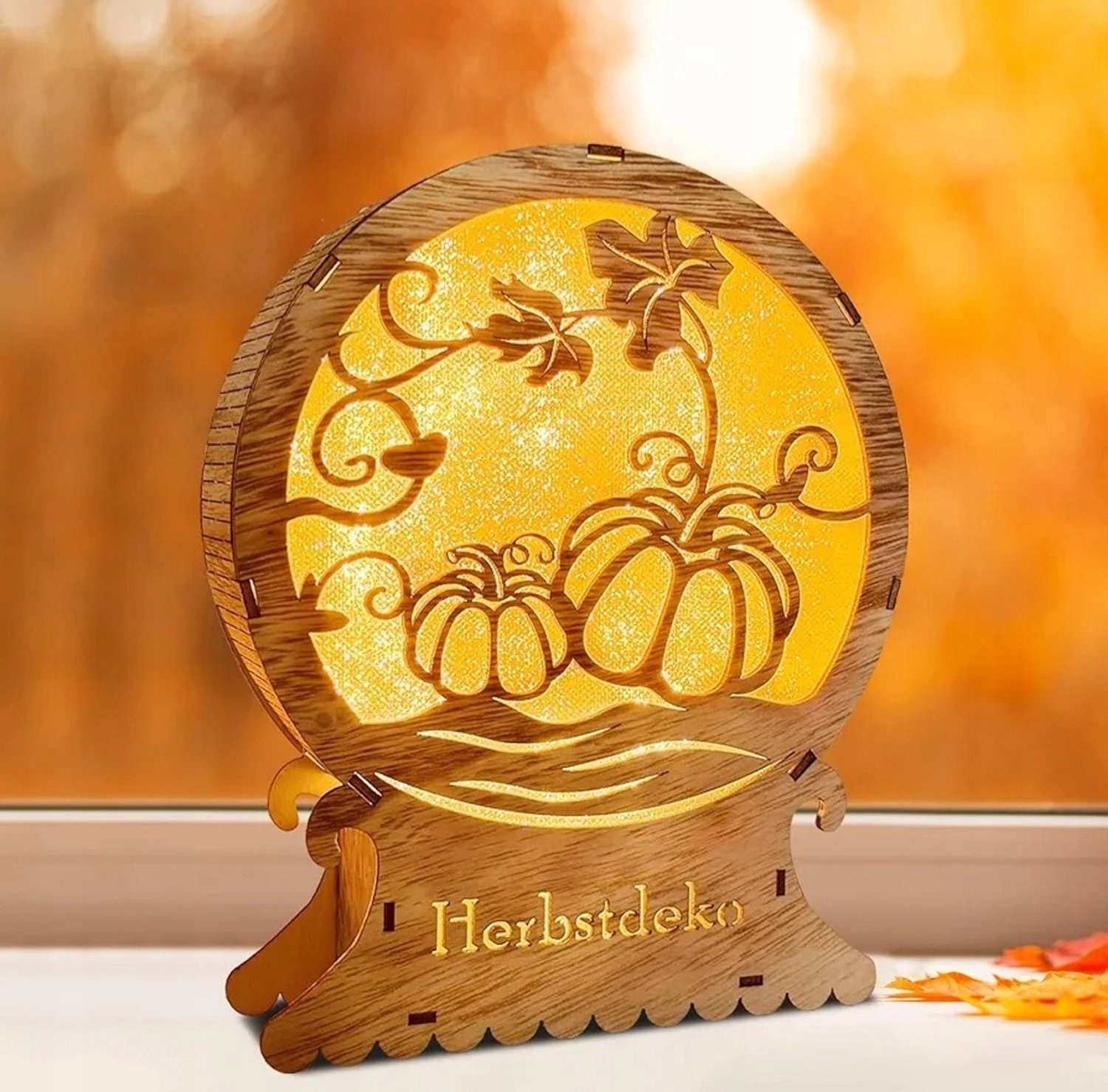 Decoratieve Pompoen Lantaarn - Sfeervolle LED Verlichting voor de Herfst