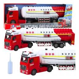 Lean Toys Tankwagen pumpt Wasser, Lichter, Geräusche, weiss und rot (69543604)