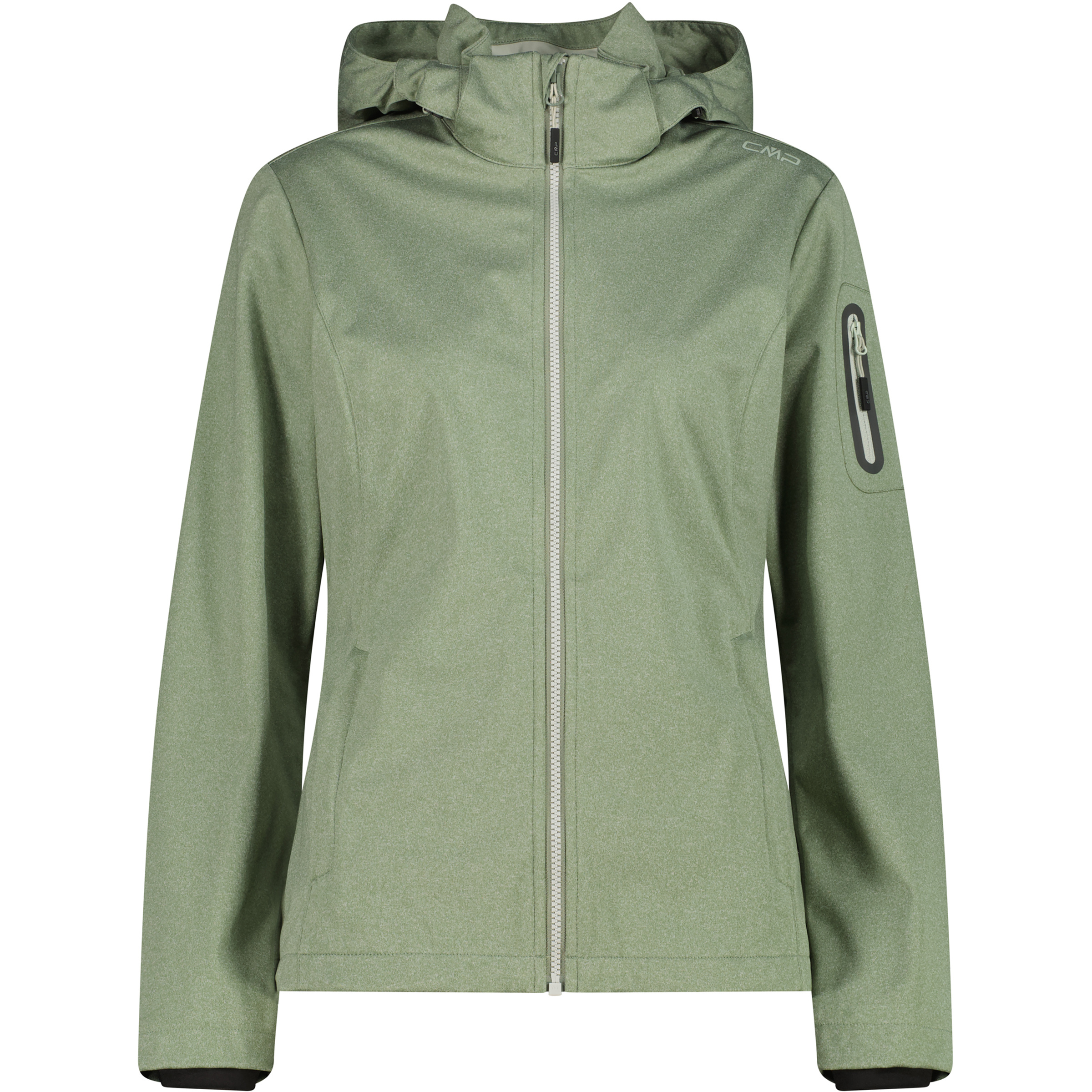 CMP Light Melange Softshell Damen Softshelljacke gruen Größe XL Trekking Wasserabweisend Wasserabweisend