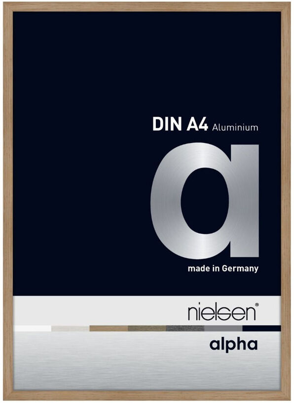 Nielsen Home nielsen Alpha Aluminium Picture Frame Oak 21cm W x 29.7cm H