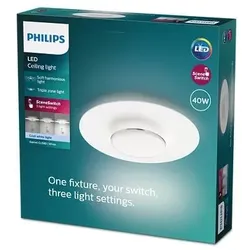 Philips 8720169195295 LED Deckenleuchte Garnet | 40W integrierte LED-Quelle | 4400 lm | 4000K