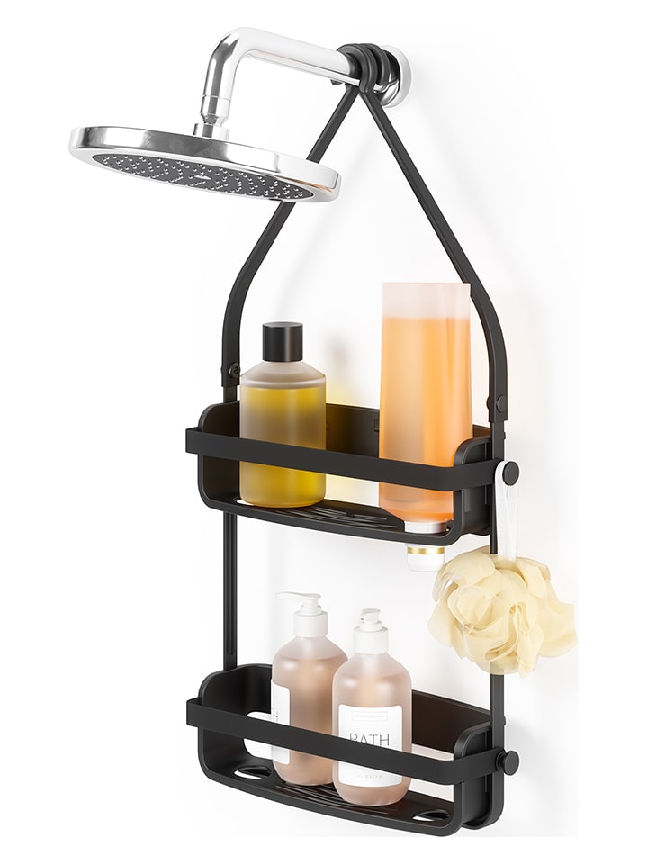 umbra Duschablage ''Flex'' in Schwarz - (B)31 x (H)65 x (T)9 cm - onesize