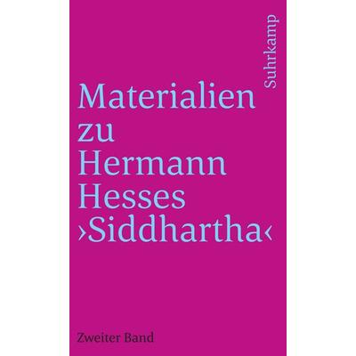 Materialien zu Hermann Hesses »Siddhartha«, Taschenbuch von Volker Michels, Suhrkamp, 978-3-518-36782-7