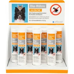 Display - 10 Röhren a 12 x 5,5 g Dia-Röhre für Hunde und Katzen