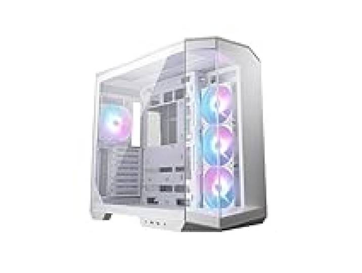 MSI MAG PANO 100R PZ Boîtier PC de Jeu Haut de Gamme pour Tour intermédiaire – Panneau latéral en Verre trempé – Ventilateurs ARGB 120 mm – Support de Refroidissement Liquide jusqu'à 360 mm – Boîtier