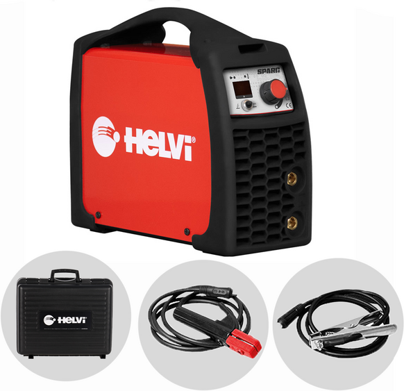 Helvi Sparc 120 - Poste à souder inverter (MMA) + Mallette antichoc, courant continu (CC)