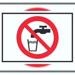 HB-Druck Kein Trinkwasser Symbol Schild Nicht Trinken A6 (105x148mm)