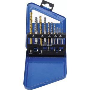 BGS-technic Schraubenausdreher 6780, für 2-7,5 mm Schrauben, aus HSS, 10-teilig