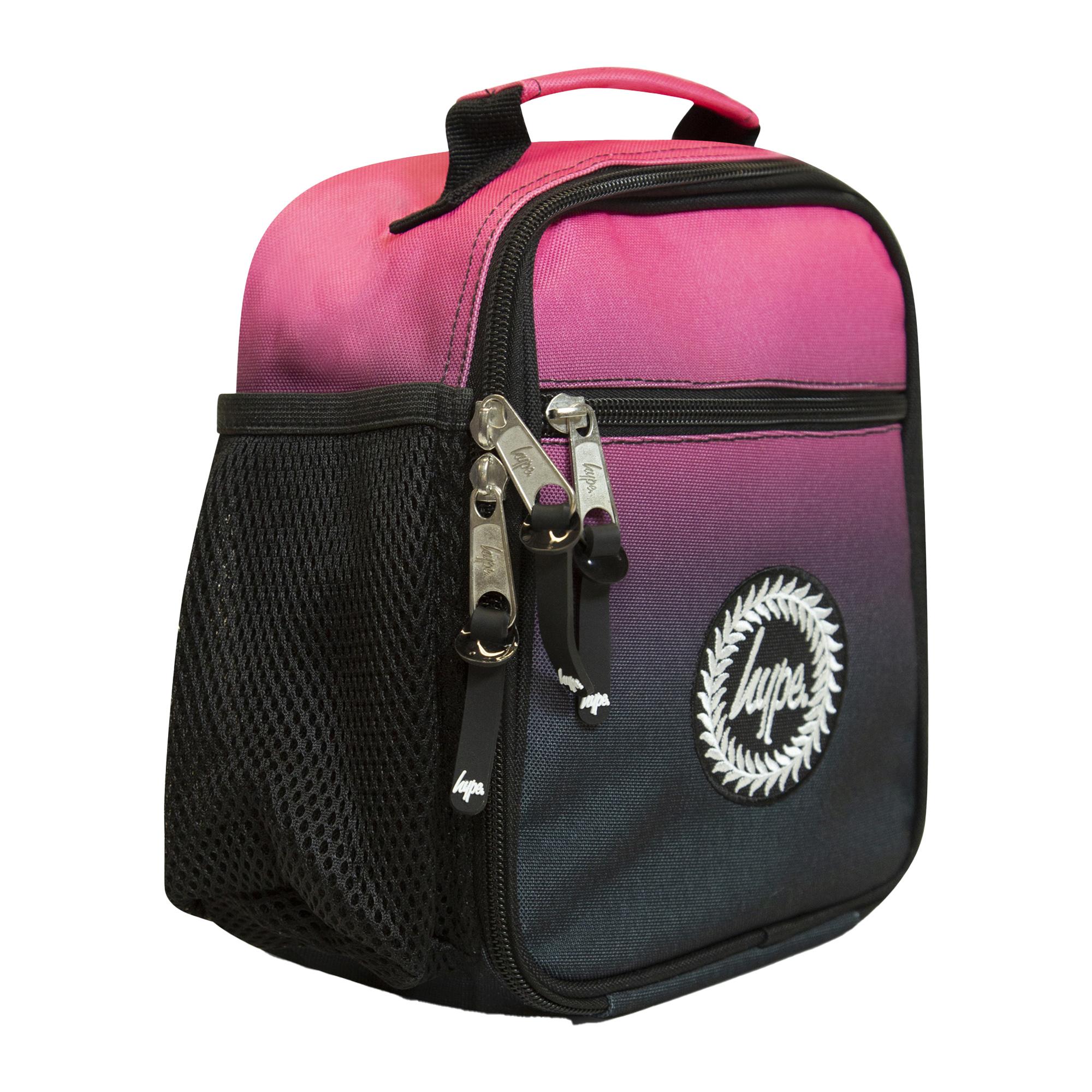 Kinderen Lunchtas Zwart Roze Vervagend | Thermisch Geïsoleerde Schoollunchdoos 4,5L