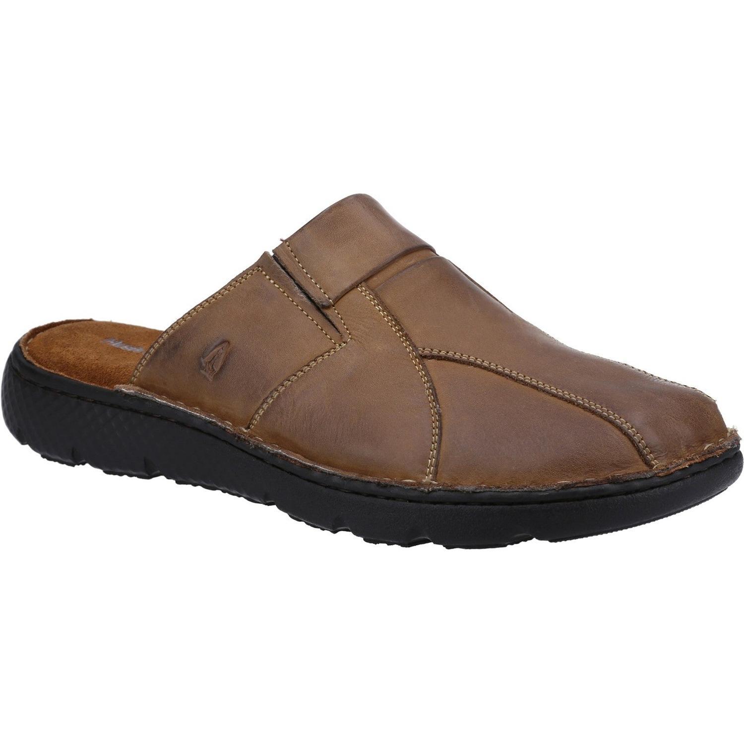 Hush Puppies Carson Mule Leren Sandaal Heren