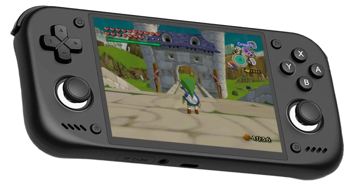 Selius Handheld Gameconsole - 12GB RAM - 4,5 Inch AMOLED - 128GB Opslag - Zwart