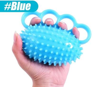 Inspired Finds Hand Grip Strengthener And Finger Exerciser Ball For Therapy And Recovery blue