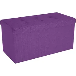Intirilife, Sitzbank, Sitzbank 76x38x38 cm in NEBEL LILA (76 cm)