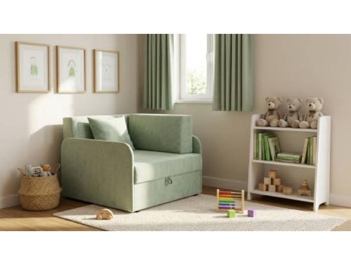 Family Meble Kinder-Schlafsofa Denis Design mit Bettkasten, ausziehbar – Variante Aura 12
