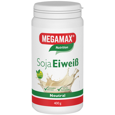 Megamax B.V. MEGAMAX Soja Eiweiß neutral Pulver 400 g 15560064