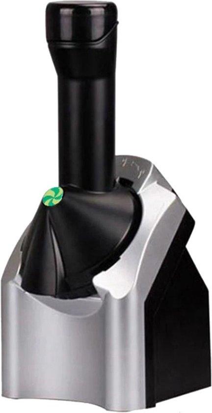 Eismaschine für Gefrorenes Obst - Gesunde Desserts - Schnelle Zubereitung - Schwarz/Silber