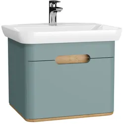 VitrA Sento Set 63 cm Waschtisch + Unterschrank 1 Lade Fjordgrün Matt,65873 65873