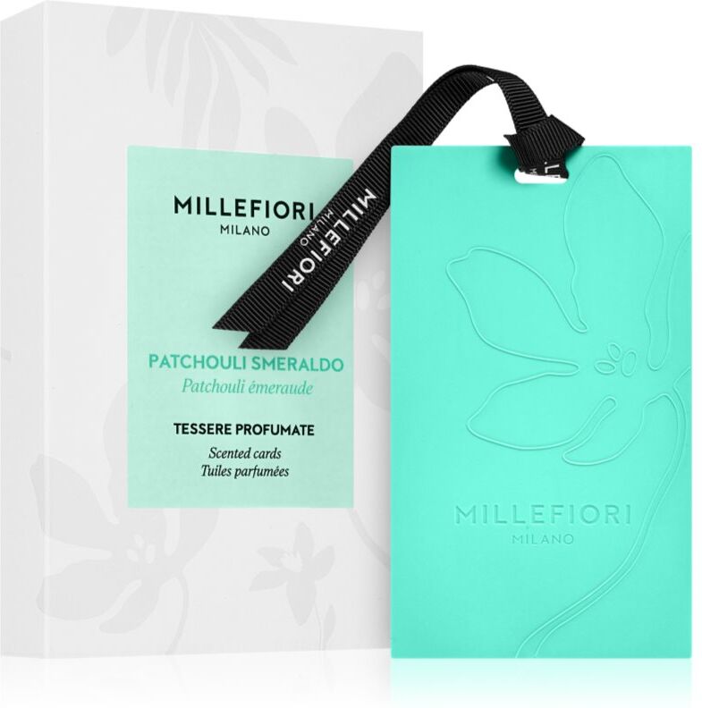 Millefiori Milano Laundry Patchouli Smeraldo Carte parfumée 3 pcs