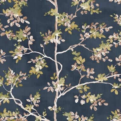 Galerie Wallcoverings Blooming Garden Collection Pesco Garden Matte Finish Vinyl on Non-woven Wallpaper Roll