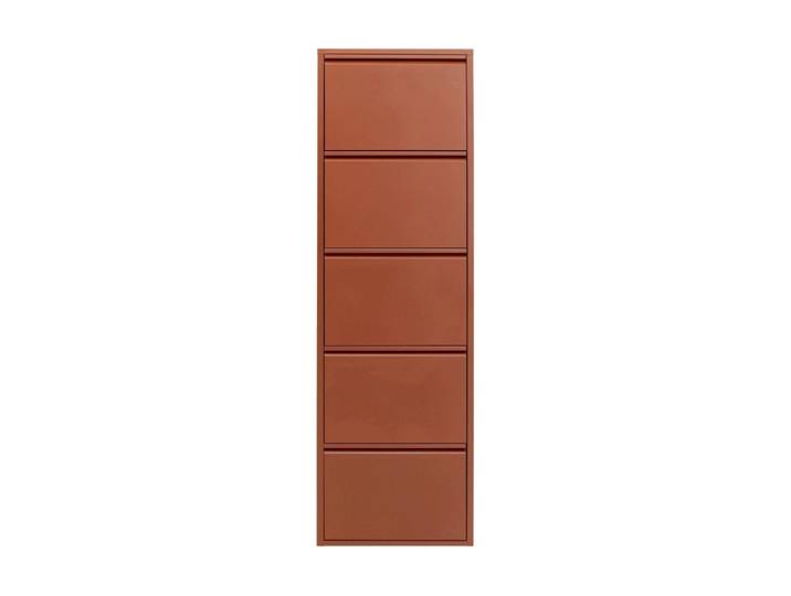 Schuhschrank KARE DESIGN Caruso 5 , braun, B:50cm H:173cm T:15cm, Stahl, Schränke, Schuhschrank