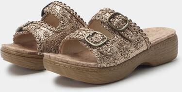 Women's Oona Slide Sandal by Alegria in Gold (Size 39 M)