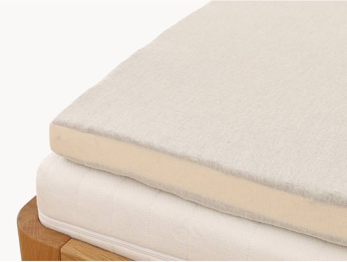 Hanf-Matratzenauflage Canapa - mit Bezug - 120x200 cm