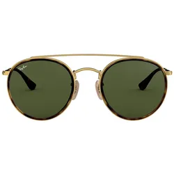Ray-Ban Round Double Bridge Sonnenbrille RB3647N 001 51 unpolarisiert