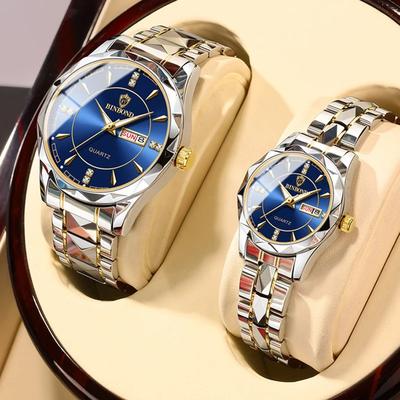 Modern Mode Marketplace Luxury Stainless Steel Lover Watches Couple Watches For Man And Woman Valentines Day Gift Luxury Stainless Steel Lover Watches Couple Watches For Man And Woman Valentines Day Gift Gold Black