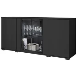 Sideboard Caro ca. 150x70 cm Schwarz