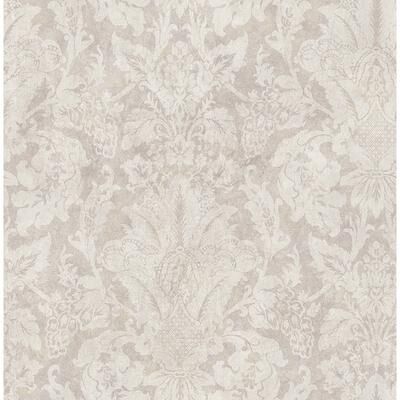 Seabrook Designs Dimaro Damask Unpasted Wallpaper