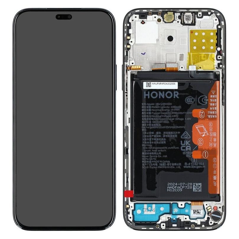 Honor Display + Rahmen + Akku X8b schwarz 0235AHGD (Akku, Display, Honor X8b) (0235AHGD, 0235ALPR)