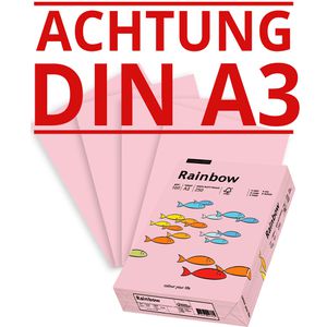Papyrus Kopierpapier Rainbow 88042528, A3, 160 g/qm, hellrosa, 250 Blatt