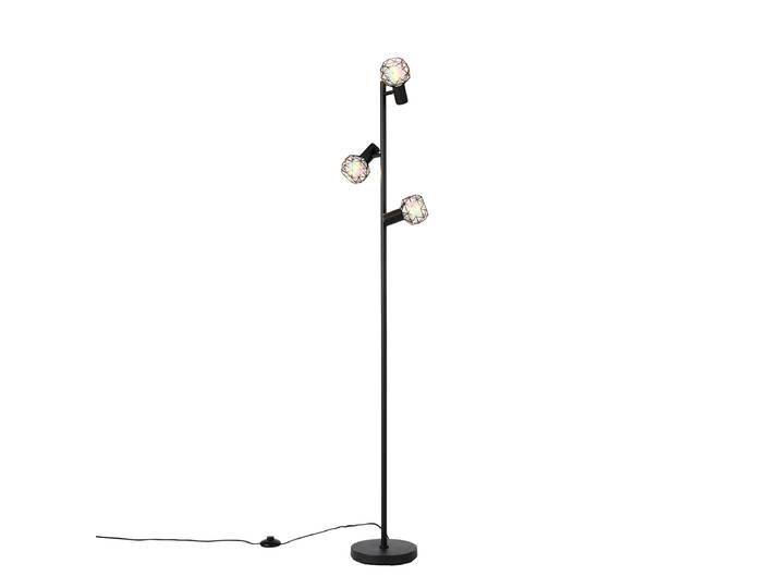 Lampadaire intelligent noir réglable avec 3 Wifi P45 - Mesh