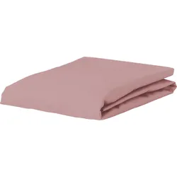 Satin Bettlaken mit Gummizug 90 x 210 cm rosa