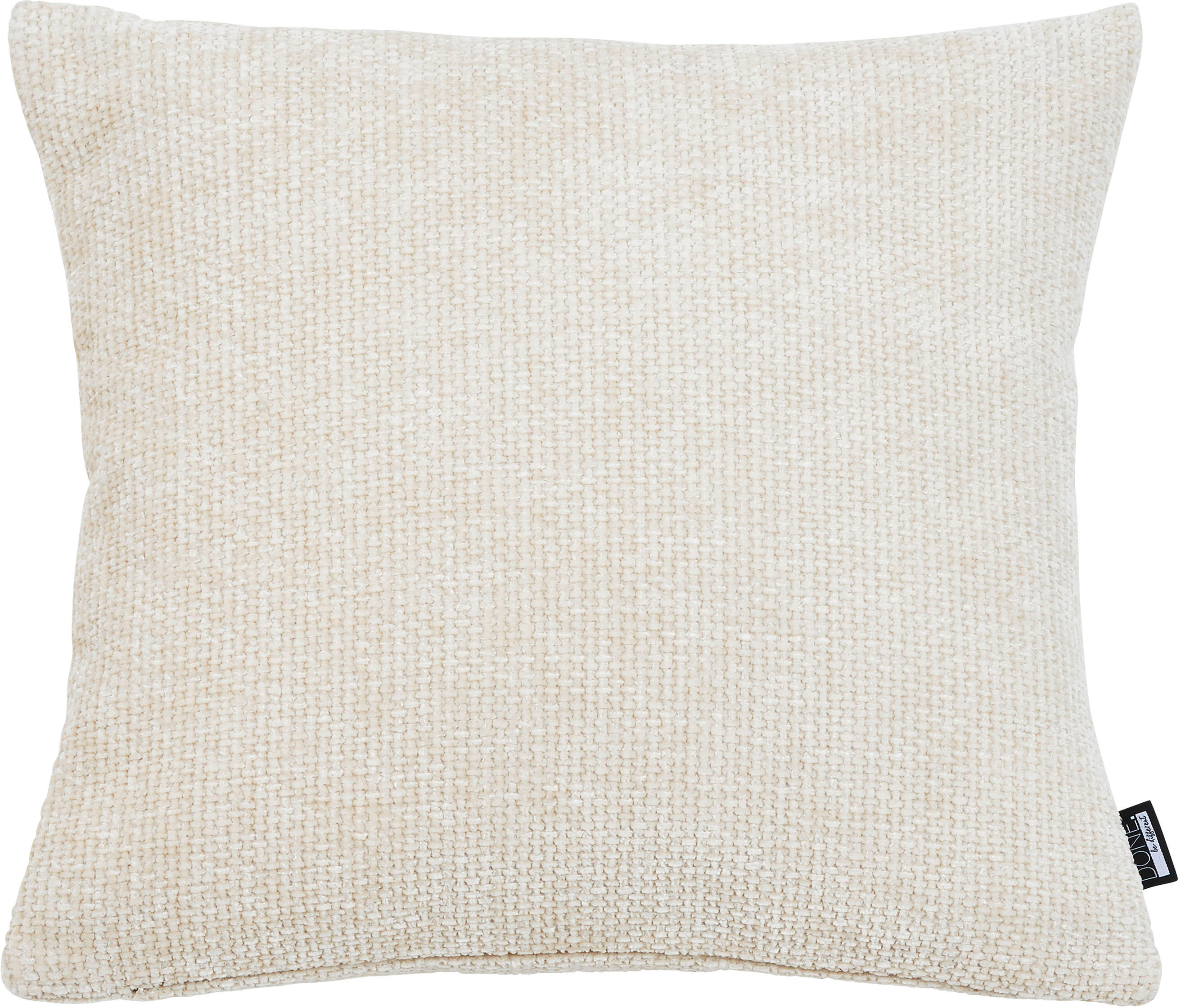 Dekokissen DONE. "Glow", beige (star weiß, unifarben), B:45cm H:1cm L:45cm, Polyester, Dekokissen_Sitzkissen_Kissenhüllen, Dekokissen star weiß, unifarben B/L: 45cm x 45cm, 1 Stk.