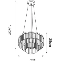 Zuma Line 003064-008935 Pendelleuchte TIFANNY E14