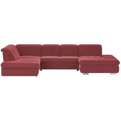 Lounge Collection Wohnlandschaft mit verschiedenen Funktionen Spencer ¦ rot ¦ Maße (cm): B: 382 H: 102 T: 260.0