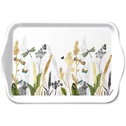 Ambiente, Tablett, Tablett "Ornamental Flowers" 13x21 cm aus Melamine
