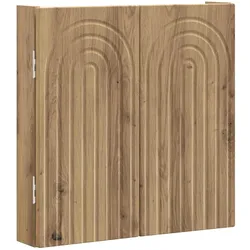 vidaXL Dartboard Schrank ALKMAAR Artisan-Eiche 52,5 x 10,5 x 53,5 cm