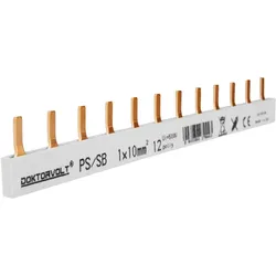 1P Phasenschiene Stift 12-polig 10mm2 PS/SB Schiene Sammelschiene 63A DV-9443-PSSB