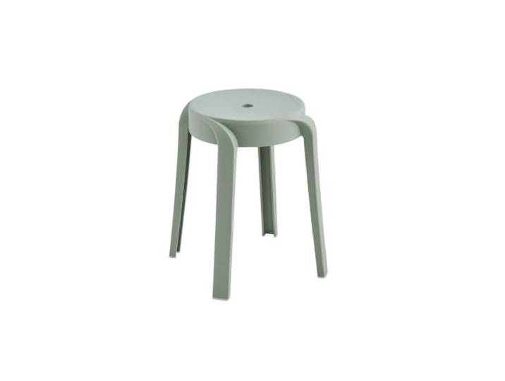 Home Deluxe Hocker NIVO – Stapelbar, Grün (10er Set) Platzsparende Sitzhocker für Küche, Wohnzimmer & Garten