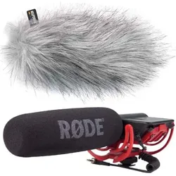 RØDE Videomic Rycote mit WSWH Fell-Windschutz (Fell), Mikrofon Windschutz