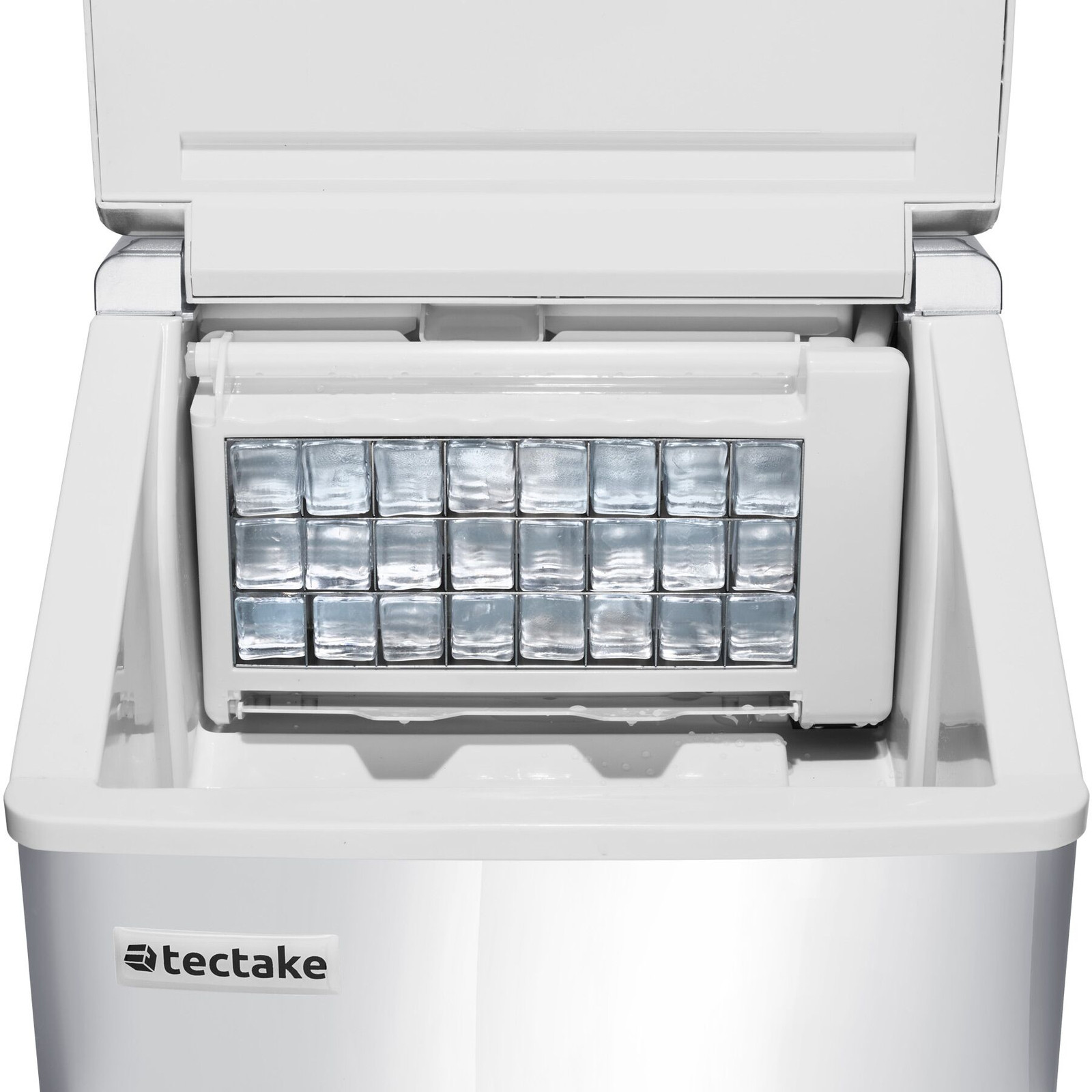 TecTake IJsblokjesmachine voor heldere ijsblokjes - zilver