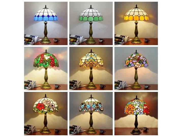 Lampe de Table turque Tiffany vitrail avec libellules, lampe de bureau Vintage pour chambre à coucher, Restaurant méditerranéen, décoration de maison, 2025